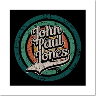 John Paul Jones // Retro Circle Crack Vintage Posters and Art